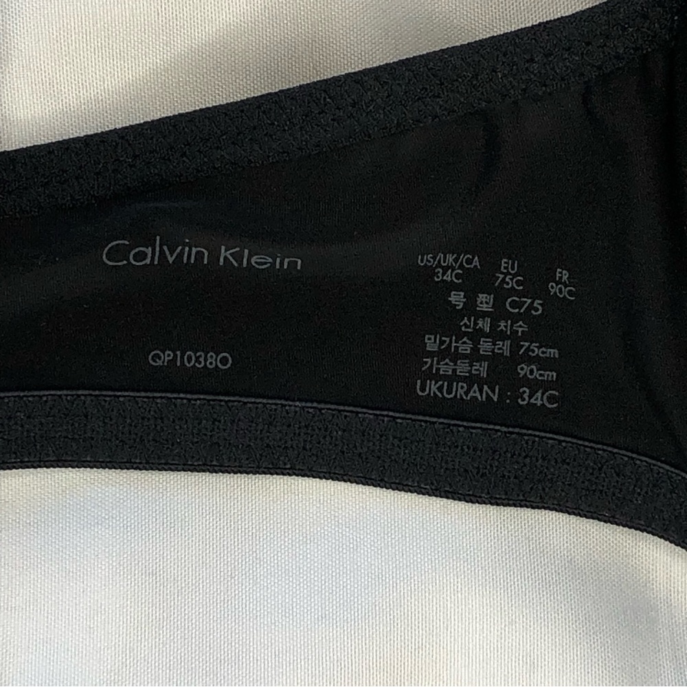 Calvin Klein Black Push Up Bra NWT - Picture 6 of 8